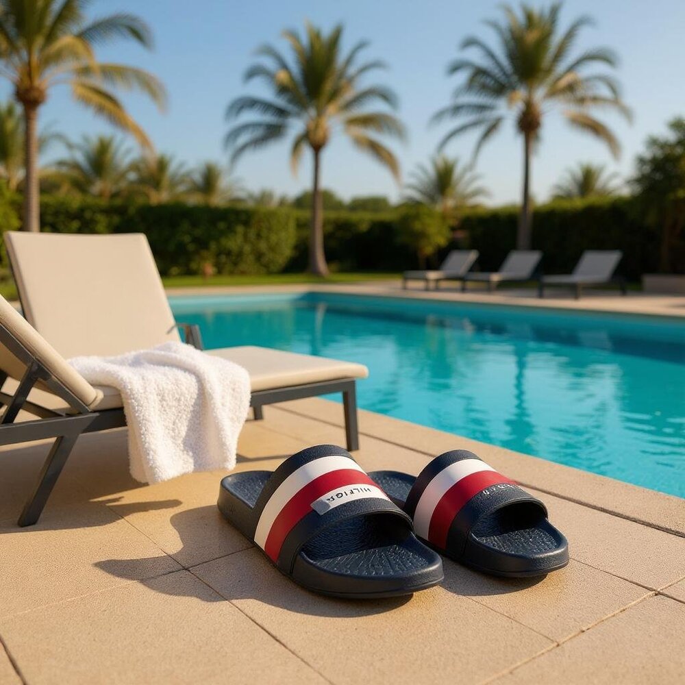 Tommy Hilfiger Adilette Comfort Slides size 10